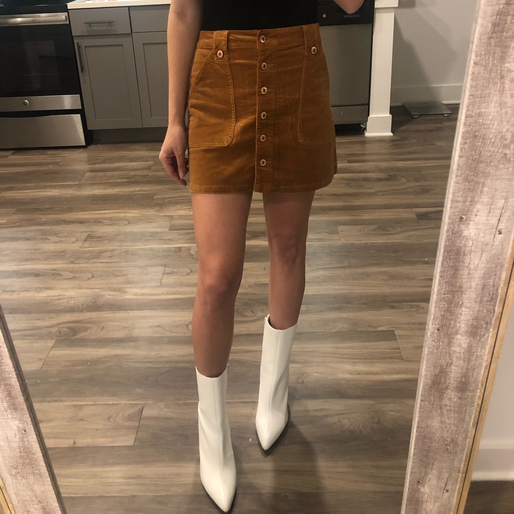Corduroy Mini Skirt